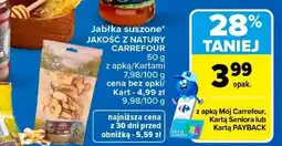 Carrefour Jabłka suszone JAKOŚĆ Z NATURY CARREFOUR oferta
