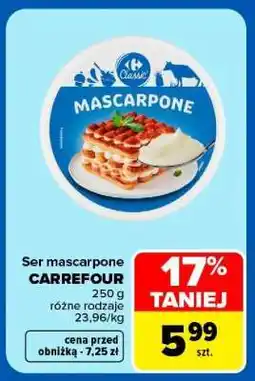 Carrefour Ser mascarpone CARREFOUR oferta