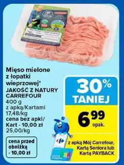 Carrefour Mięso mielone z łopatki wieprzowej oferta