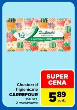 Carrefour Chusteczki higieniczne Carrefour oferta