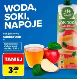 Carrefour Sok jabłkowy Carrefour oferta