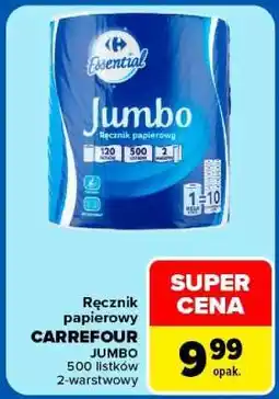 Carrefour Ręcznik papierowy Carrefour JUMBO oferta