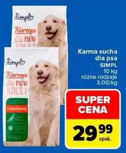Carrefour Karma sucha dla psa SIMPL oferta