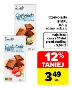 Carrefour Czekolada SIMPL oferta