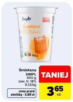 Carrefour Śmietana SIMPL oferta