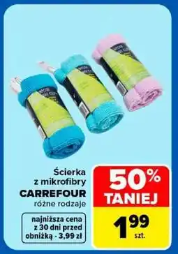 Carrefour Ścierka z mikrofibry CARREFOUR oferta