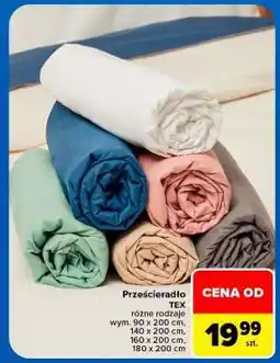 Carrefour Prześcieradło TEX oferta