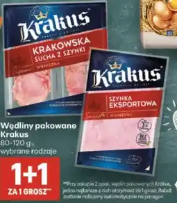 Delikatesy Centrum Wędliny pakowane Krakus oferta