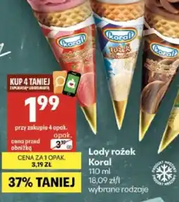 Delikatesy Centrum Lody rożek Koral oferta