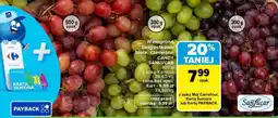 Carrefour Winogrona bezpestkowe białe, czerwone oferta