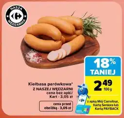 Carrefour Kiełbasa parówkowa oferta