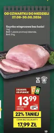 Delikatesy Centrum Szynka wieprzowa bez kości oferta
