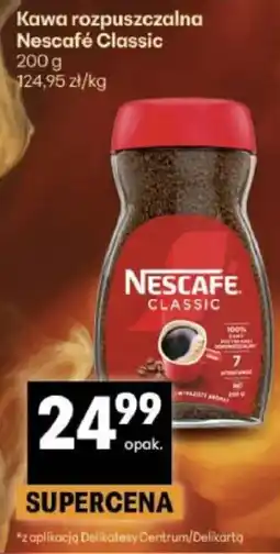 Delikatesy Centrum Kawa rozpuszczalna Nescafé Classic oferta