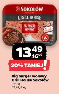 Netto Big burger wołowy Grill House Sokołów oferta