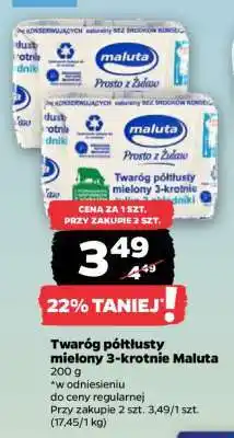 Netto Twaróg półtłusty mielony 3-krotnie Maluta oferta