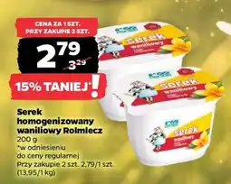 Netto Serek homogenizowany waniliowy Rolmlecz oferta