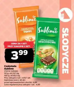 Netto Czekolada Sublime oferta