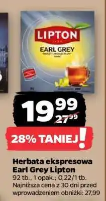 Netto Herbata ekspresowa Earl Grey Lipton oferta