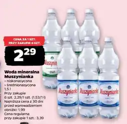 Netto Woda mineralna MUSZYNIANKA oferta