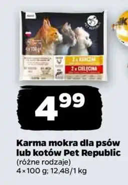 Netto Karma mokra dla psów lub kotów Pet Republic oferta