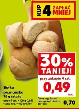 Kaufland Bułka poznańska 75 g sztuka oferta