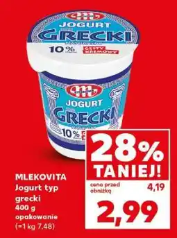 Kaufland MLEKOVITA Jogurt typ grecki oferta