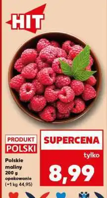 Kaufland Polskie maliny 200 g opakowanie oferta