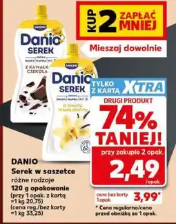 Kaufland DANIO Serek w saszetce różne rodzaje oferta