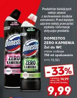Kaufland DOMESTOS ZERO KAMIENIA Żel do WC oferta