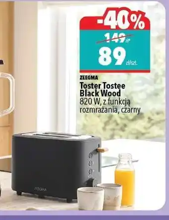Toster Tostee Black Wood