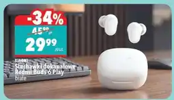 Biedronka Słuchawki dokanałowe Redmi Buds 6 Play białe oferta