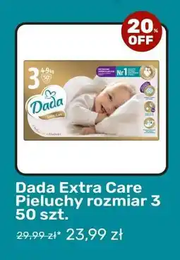 Biedronka Dada Extra Care Pieluchy rozmiar 3 50 szt oferta
