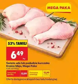 Biedronka świeże udo lub podudzie kurczaka Kraina Mięs Mega Paka oferta