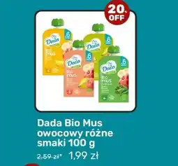 Biedronka Dada Bio Mus owocowy różne smaki 100 g oferta