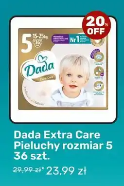 Biedronka Dada Extra Care Pieluchy rozmiar 5 36 szt oferta