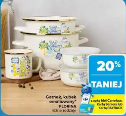 Carrefour Garnek, kubek emaliowany* FLORINA oferta