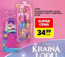 Carrefour Lalka DŻOKEJKA MALIBU LALKA FILMOWA, PARTY UNBOXED GLAM oferta