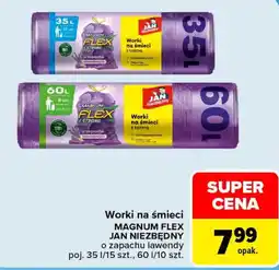 Carrefour Worki na śmieci MAGNUM FLEX JAN NIEZBĘDNY o zapachu lawendy oferta