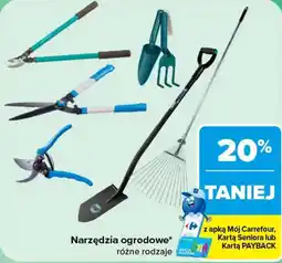 Carrefour Narzędzia ogrodowe* różne rodzaje oferta