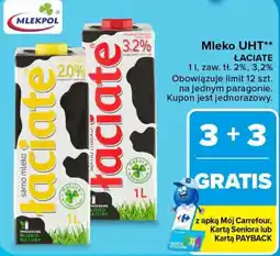 Carrefour Mleko uht łaciate oferta