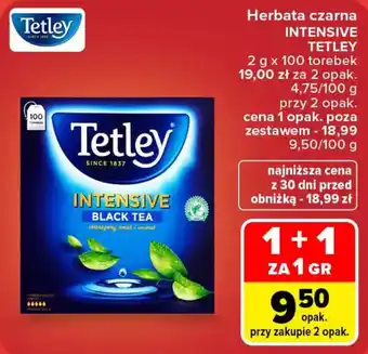 Herbata czarna INTENSIVE TETLEY