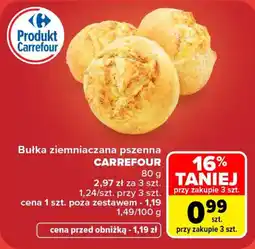 Carrefour Bułka ziemniaczana pszenna CARREFOUR oferta
