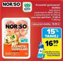 Carrefour Krewetki Vannamei Gotowane oferta
