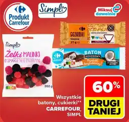 Carrefour Żelki Malinki o smaku malinowym oferta