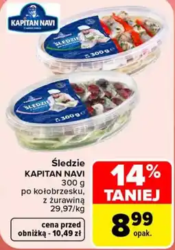 Carrefour Śledzie Kapitan Navi oferta
