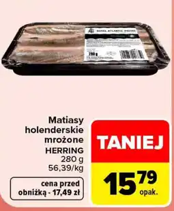 Carrefour Matiasy holenderskie mrożone HERRING oferta