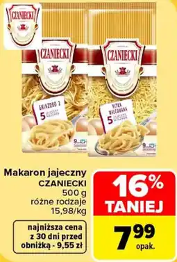 Carrefour Makaron jajeczny CZANIECKI oferta