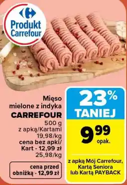 Carrefour Mięso mielone z indyka CARREFOUR oferta
