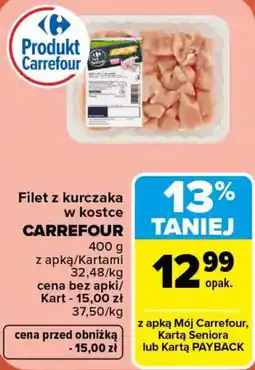 Carrefour Filet z kurczaka w kostce CARREFOUR oferta