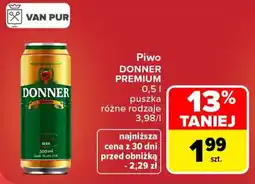Carrefour Piwo DONNER PREMIUM oferta